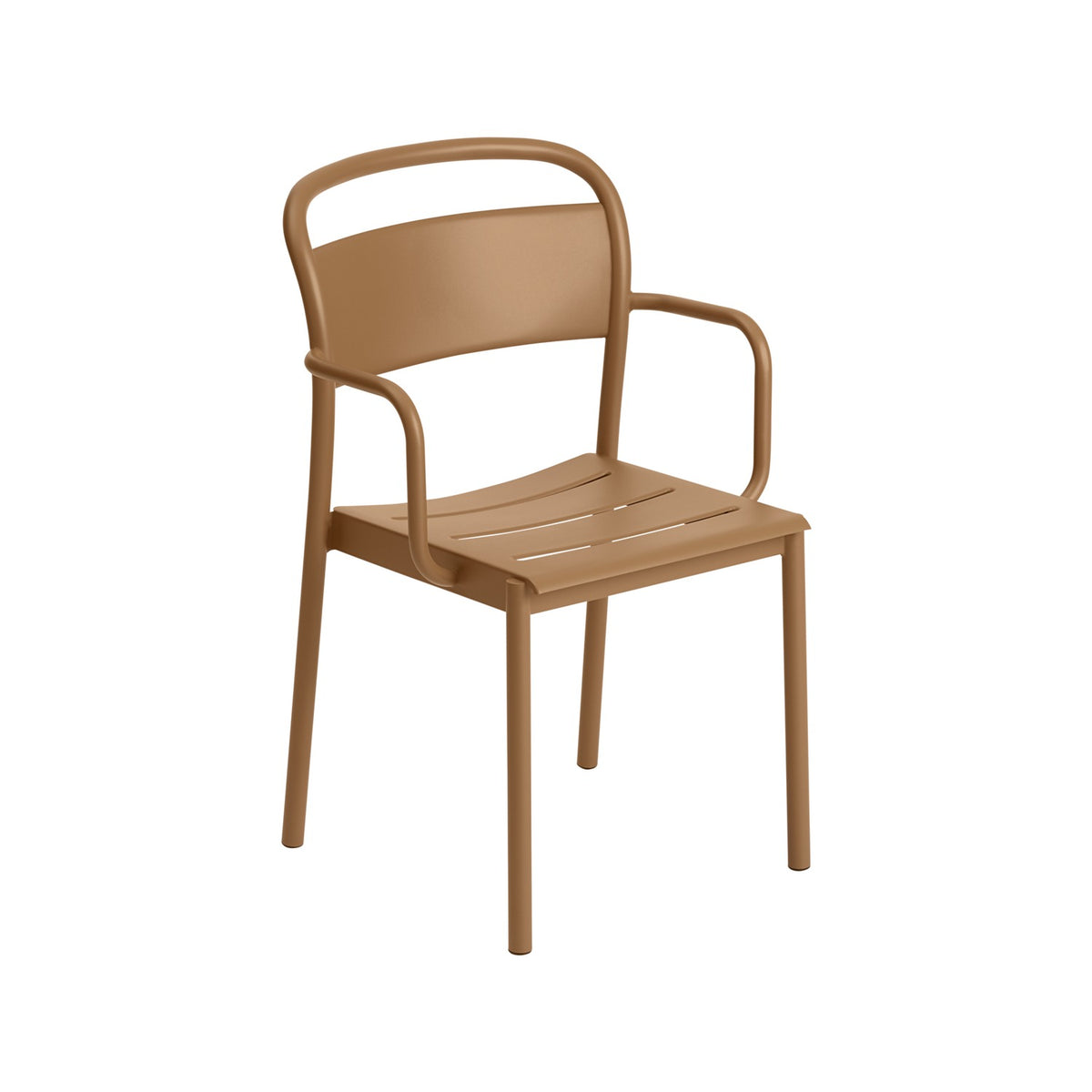 Linear Steel Armchair - Burnt Orange - Outdoor Dining Chairs - Muuto