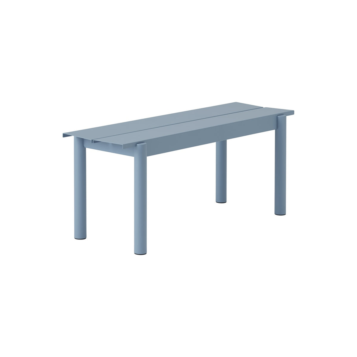 Linear Steel Bench - 110 cm, Pale Blue - Outdoor Benches - Muuto