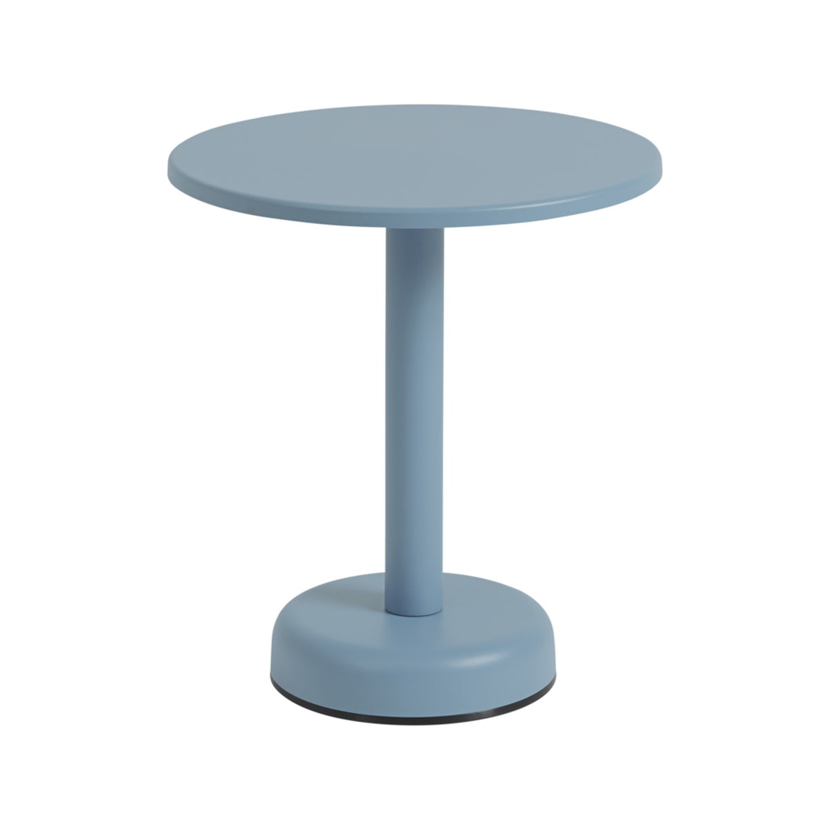 Linear Steel Coffee Table - Ø 42 cm, Pale Blue - Outdoor Coffee Tables - Muuto