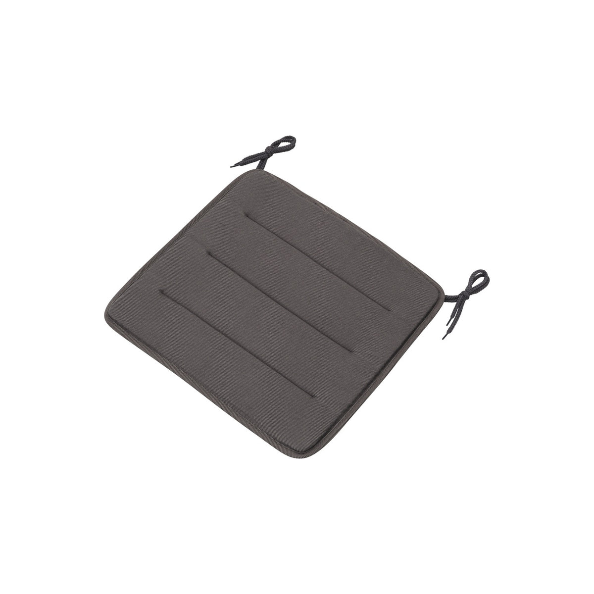Linear Steel Seat Pad - Chair, Dark Grey - Seat Pads & Cushions - Muuto