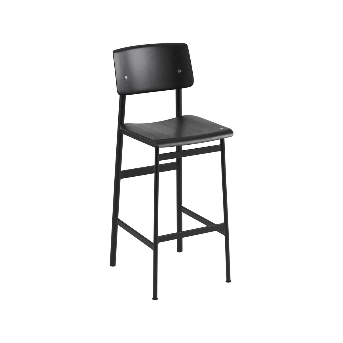 Loft Bar Stool - Black - Stools - Muuto