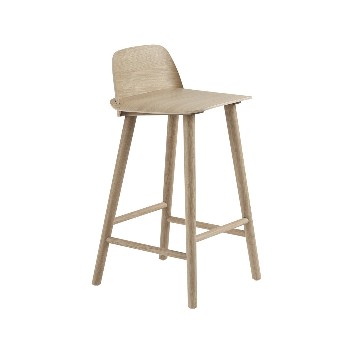 Nerd Counter Stool - Oak - Stools - Muuto