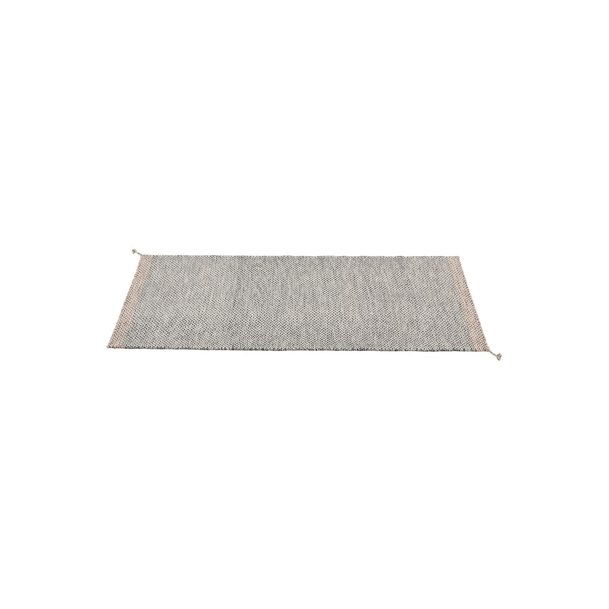 Ply Rug - 80 × 200 cm, Black/White - Rugs - Muuto
