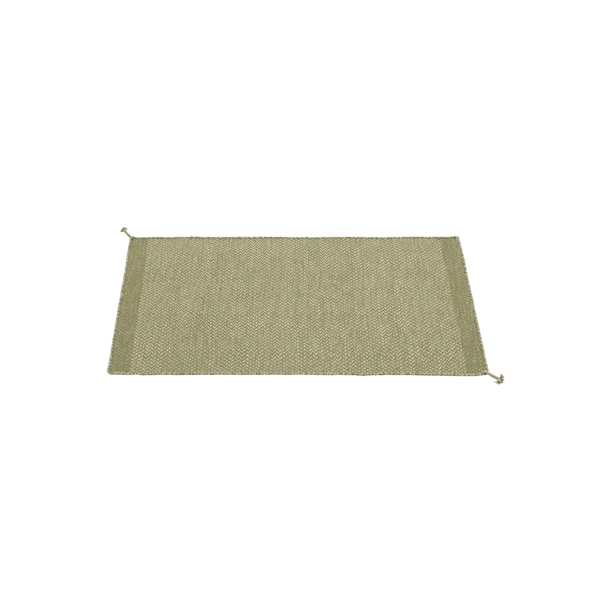 Ply Rug Recycled Polyester - 85 × 140 cm, Moss Green - Rugs - Muuto