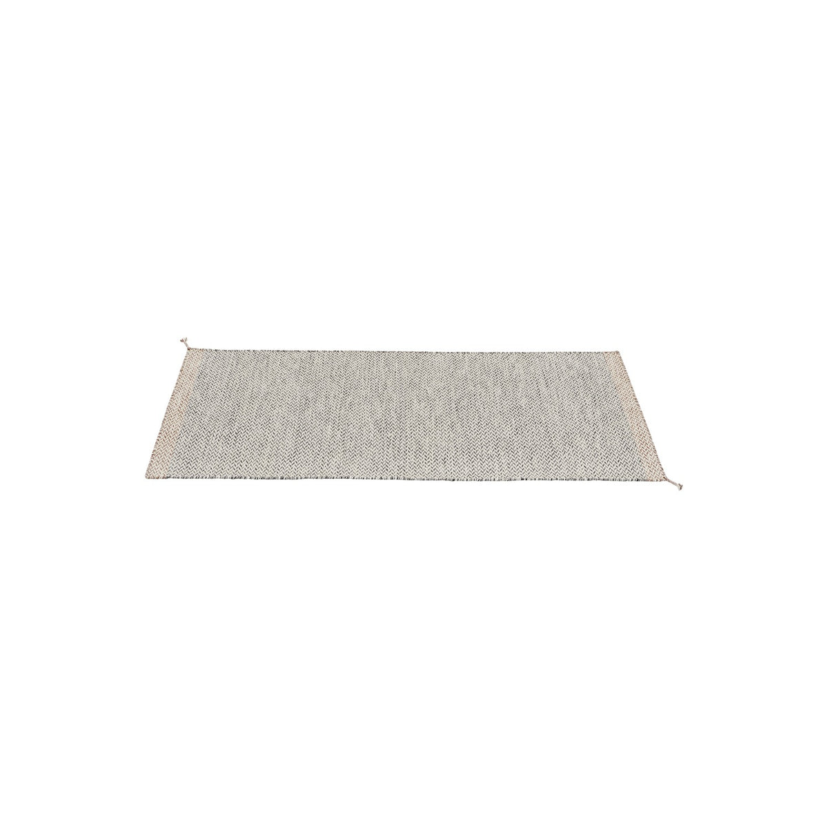 Ply Rug Recycled Polyester - 80 × 200 cm, Black/White - Rugs - Muuto