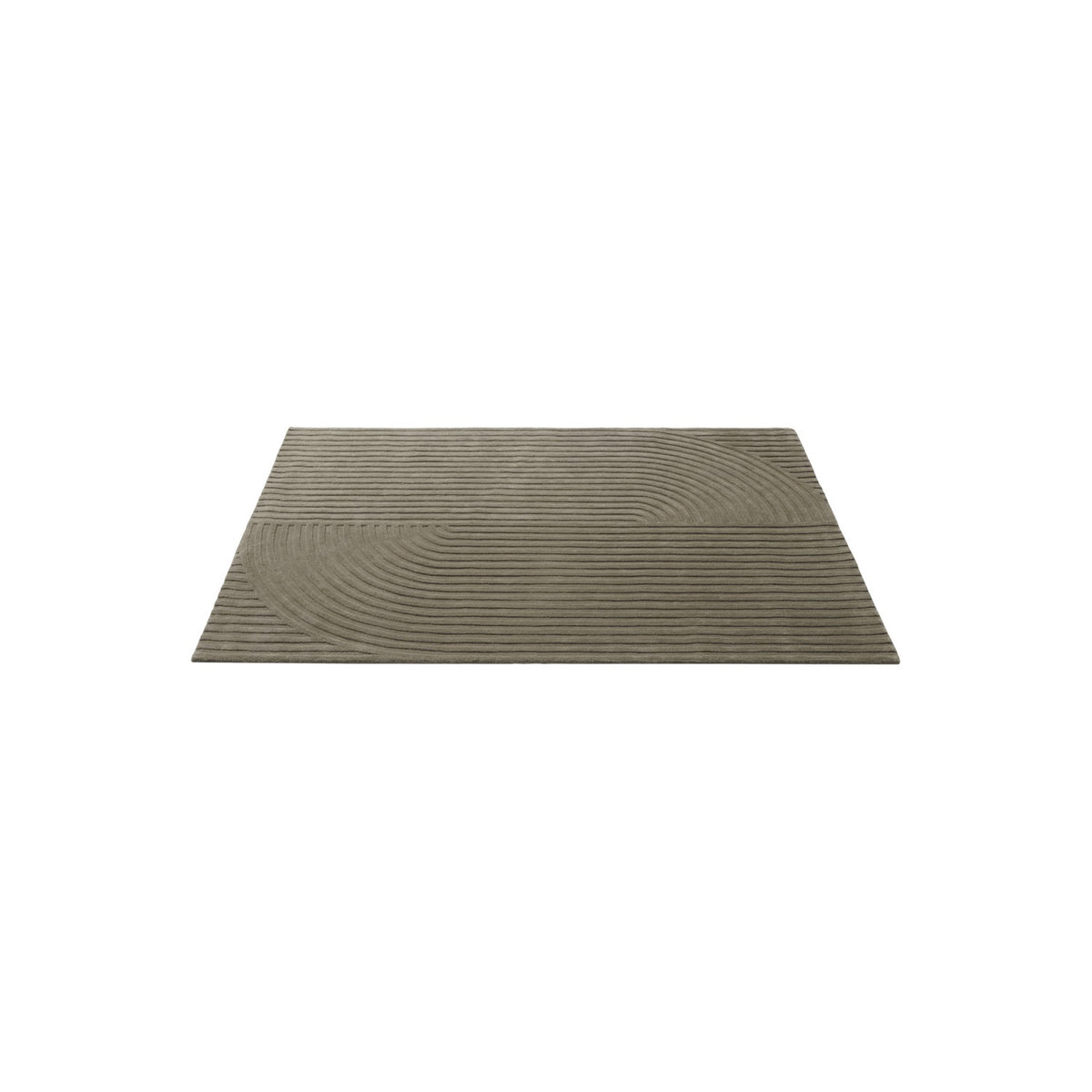 Relevo Quattro Rug - 170 × 240 cm, Taupe - Rugs - Muuto