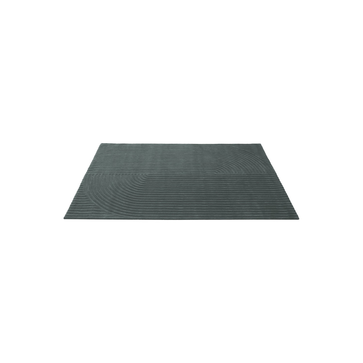 Relevo Quattro Rug - 200 × 300 cm, Dark Green - Rugs - Muuto