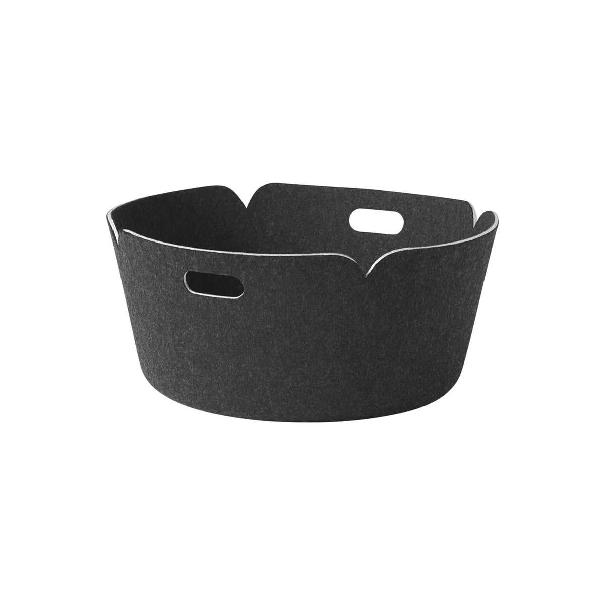 Restore Round Basket - Black Mélange - Storage Box - Muuto
