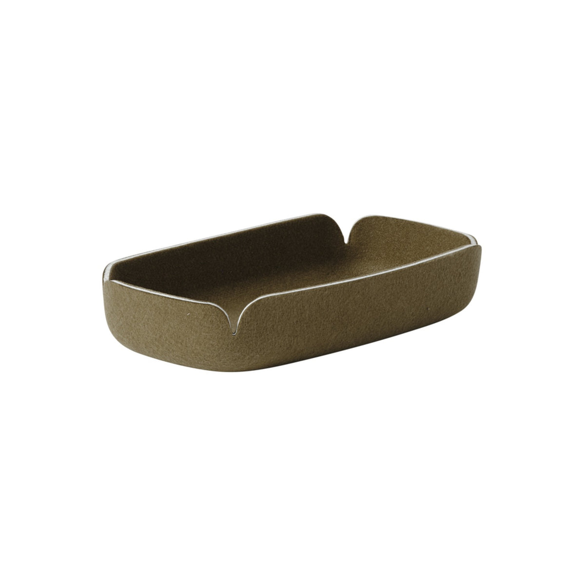 Restore Tray - 28 × 15.5 cm, Brown Green - Storage Box - Muuto