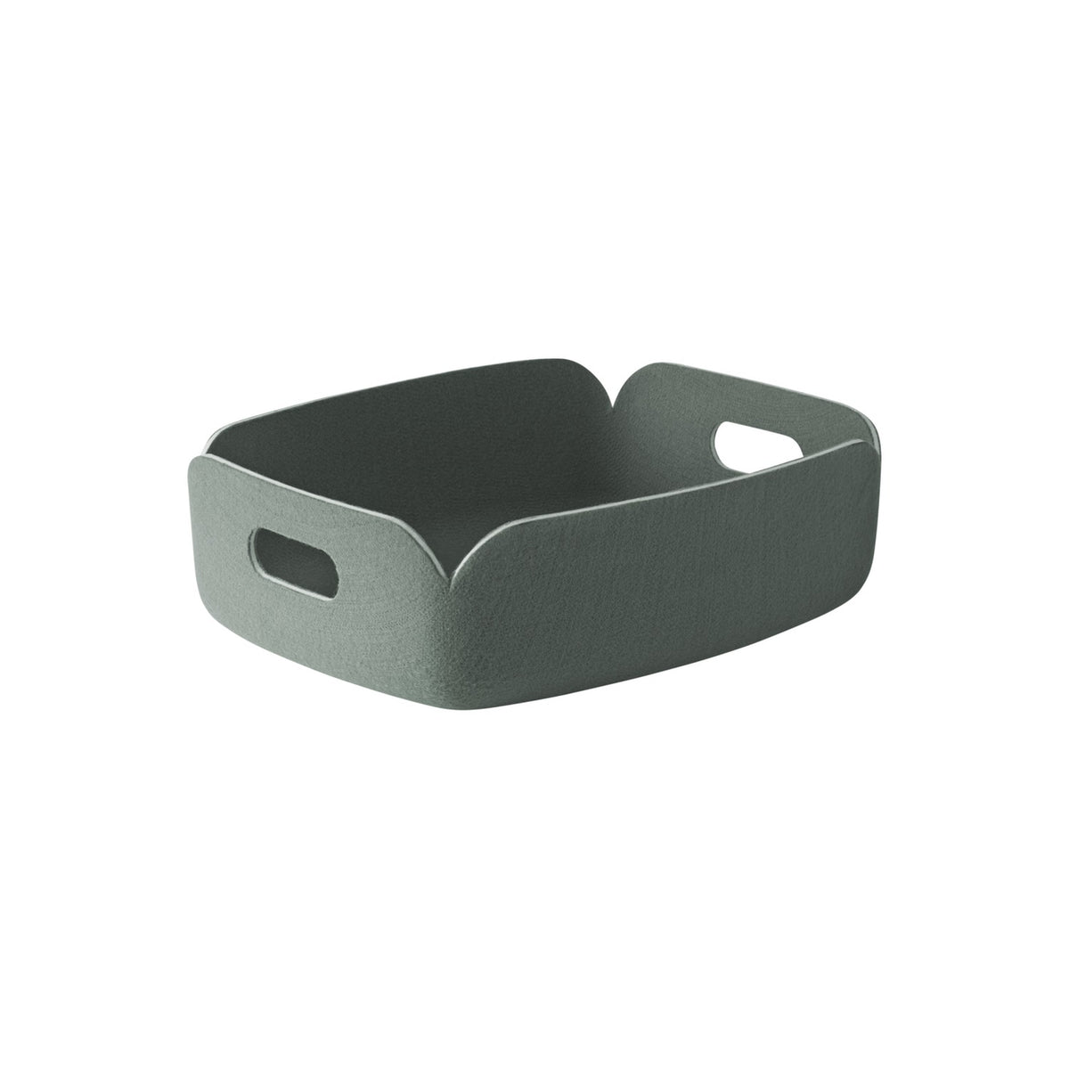 Restore Tray - 40 × 31 cm, Dusty Green - Storage Box - Muuto