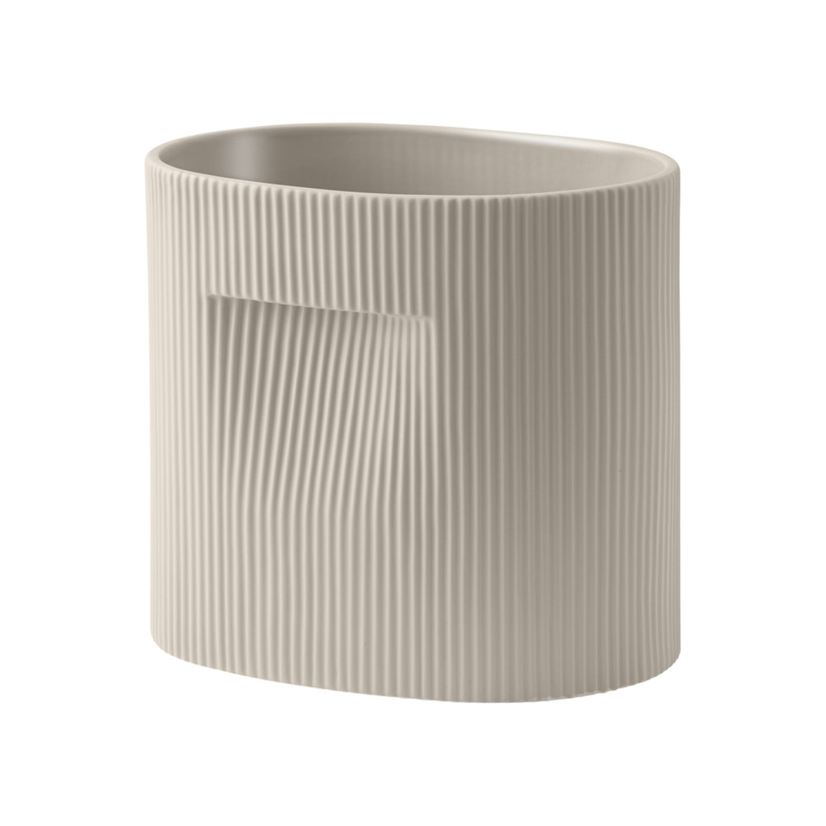 Ridge Planter - H 24 cm, Beige - Planters - Muuto