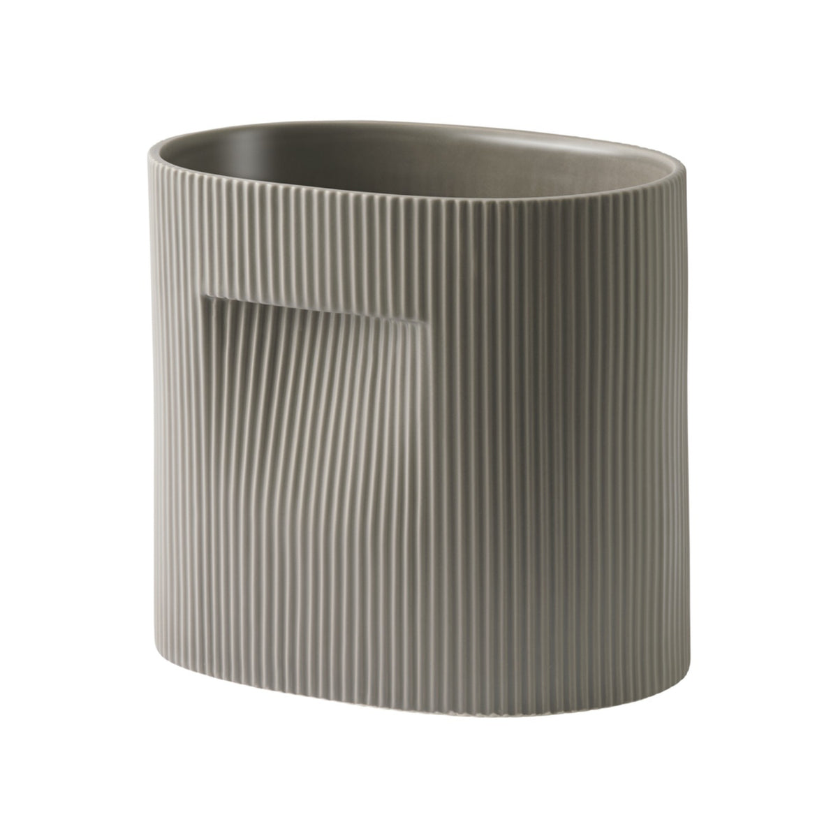 Ridge Planter - H 24 cm, Taupe - Planters - Muuto