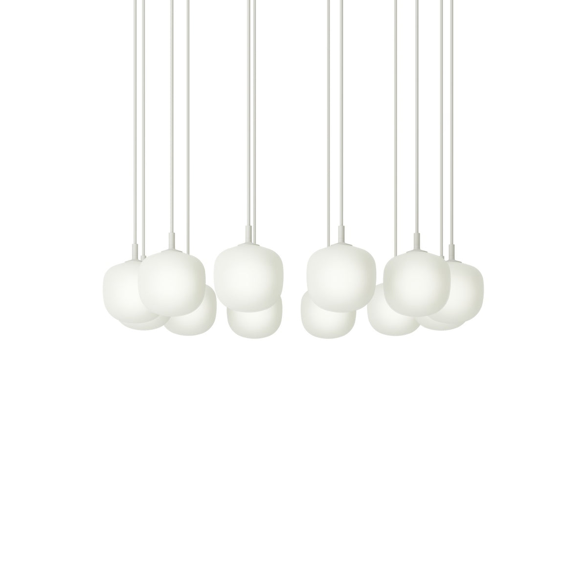 Rime Pendant Cluster - 12 × Ø 12 cm, White - Pendant Lights - Muuto