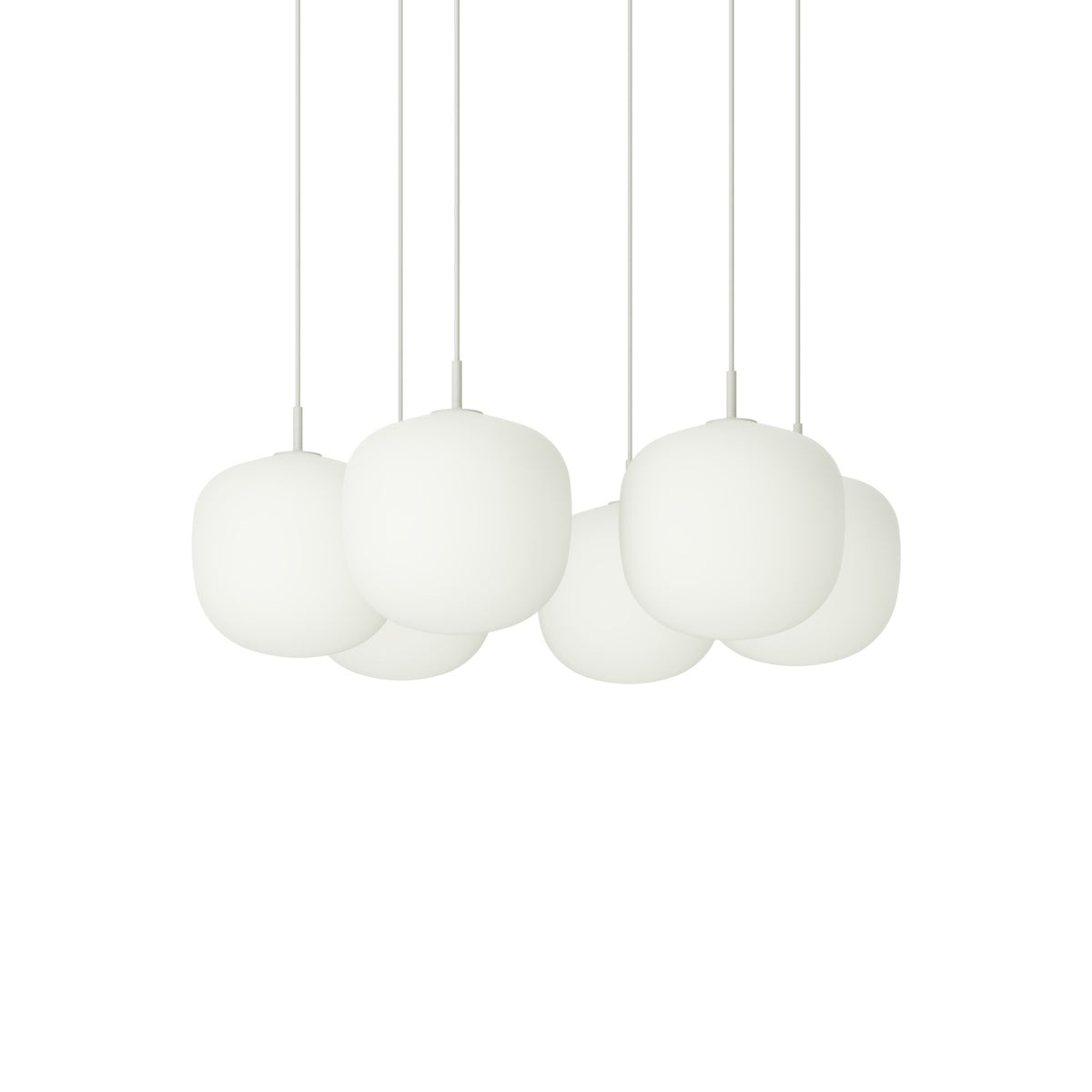 Rime Pendant Cluster - 6 × Ø 25 cm, White - Pendant Lights - Muuto