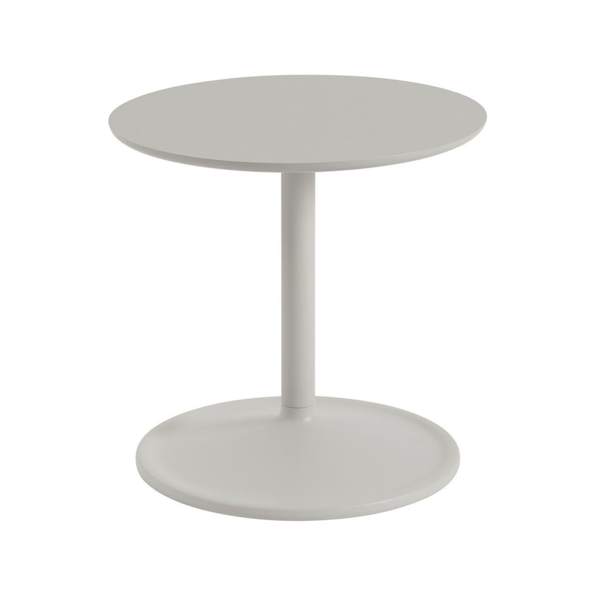 Soft Side Table - Ø 41 × H 40 cm, Grey Linoleum / Grey - Side Tables - Muuto