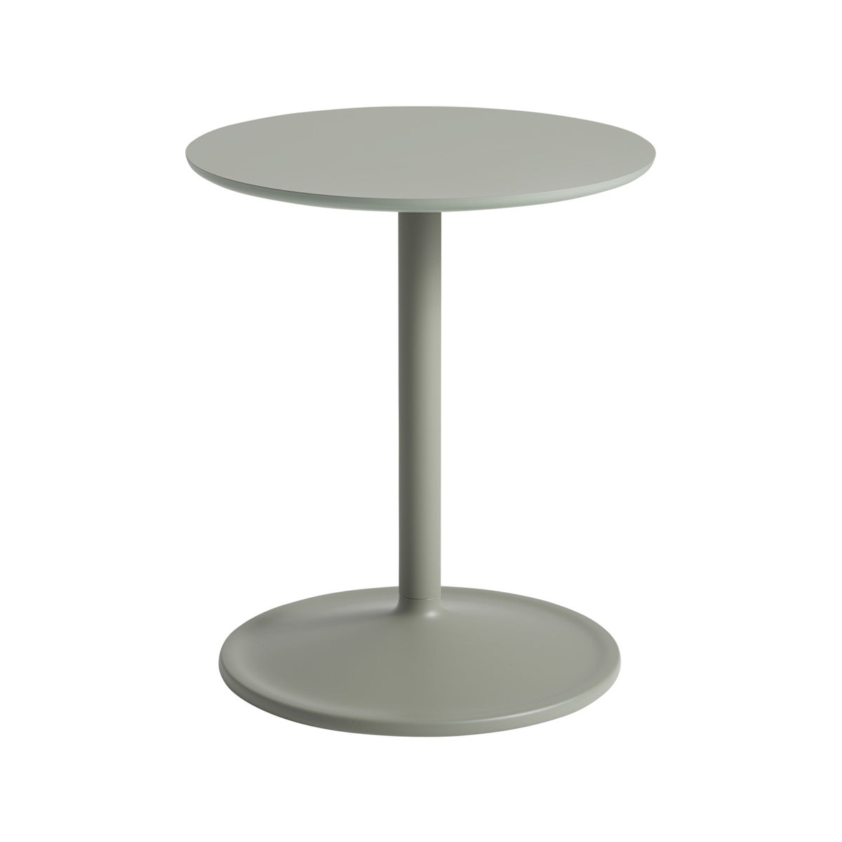 Soft Side Table - Ø 41 × H 48 cm, Grey Linoleum / Grey - Side Tables - Muuto