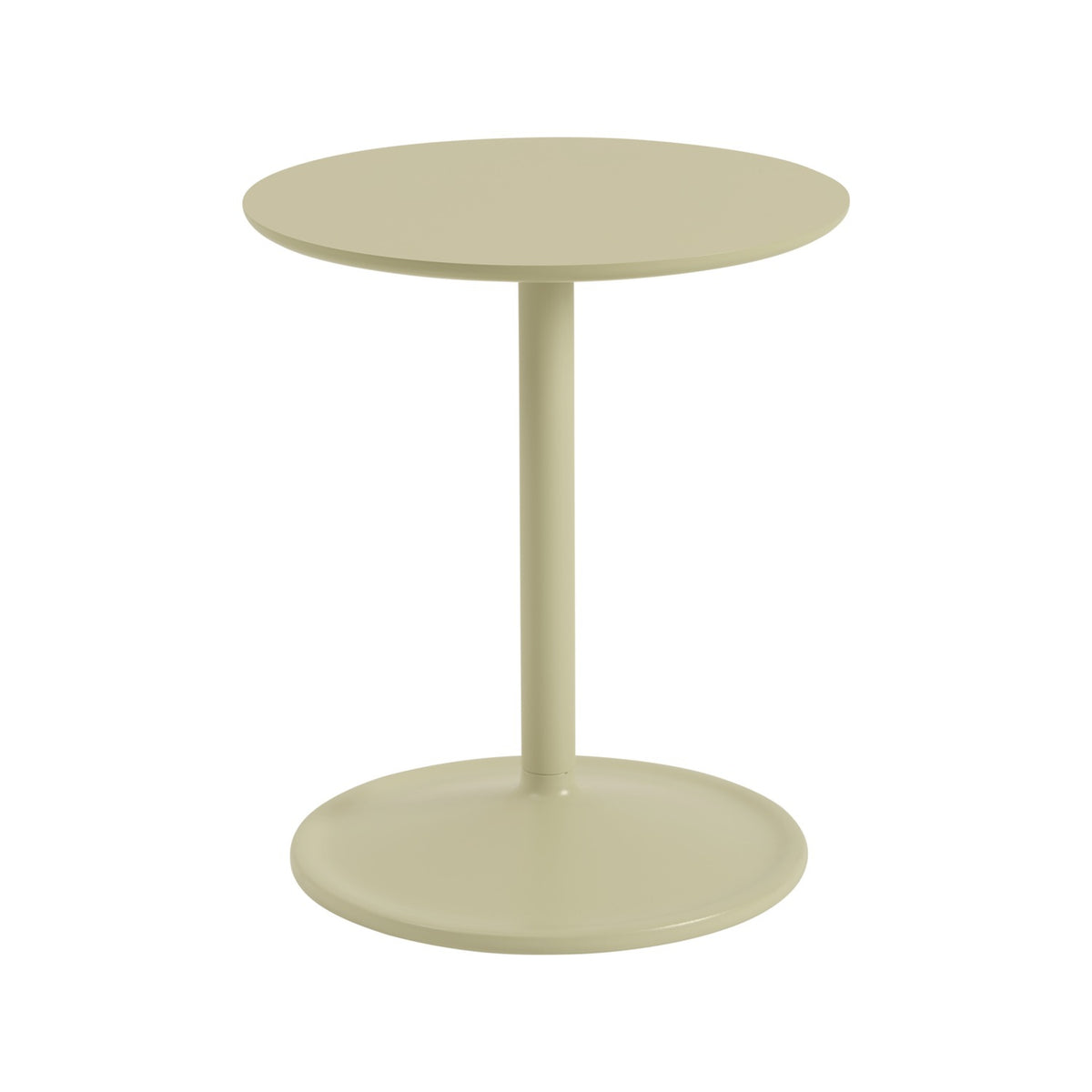 Soft Side Table - Ø 41 × H 48 cm, Beige Green Laminate / Beige Green - Side Tables - Muuto