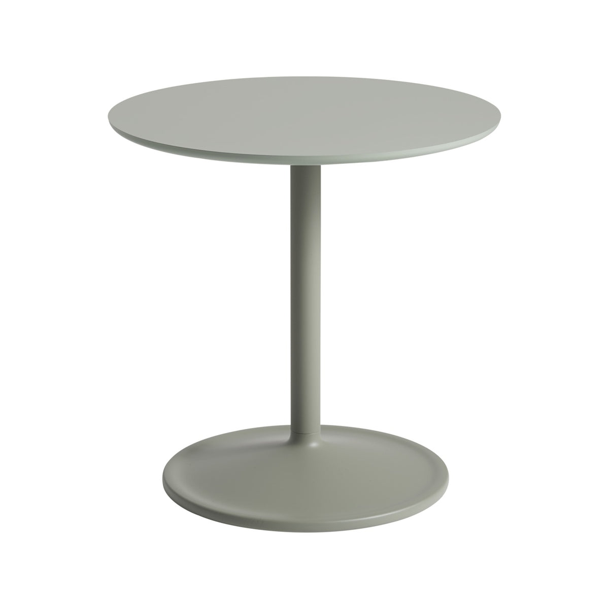 Soft Side Table - Ø 48 × H 48 cm, Grey Linoleum / Grey - Side Tables - Muuto