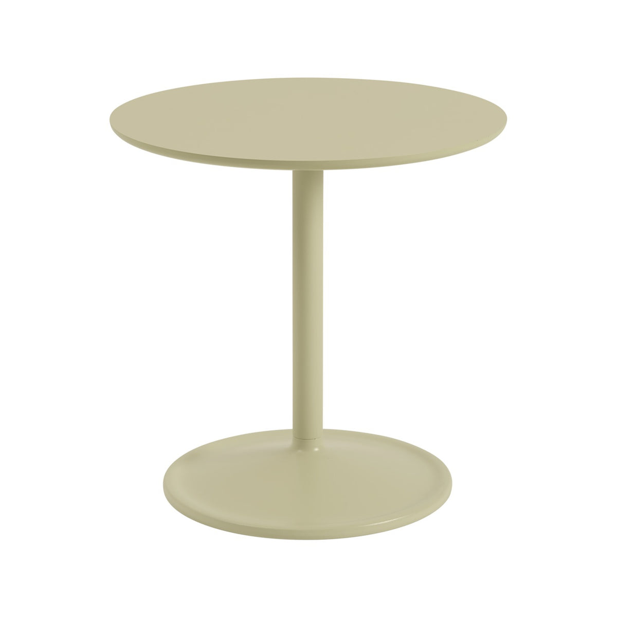 Soft Side Table - Ø 48 × H 48 cm, Beige Green Laminate / Beige Green - Side Tables - Muuto