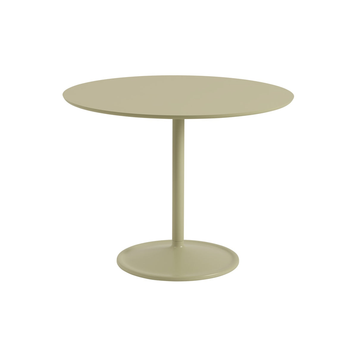 Soft Table Ø 95 - Beige Green Laminate / Beige Green - Dining Tables - Muuto