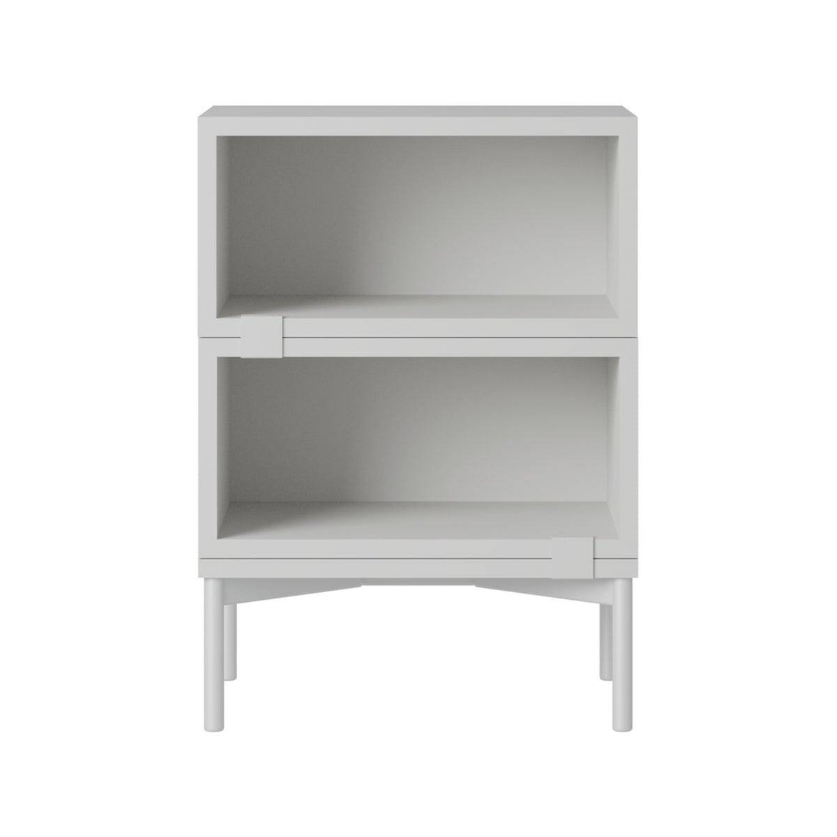 Stacked Bedside Table - Configuration 1, Grey - Side Tables - Muuto