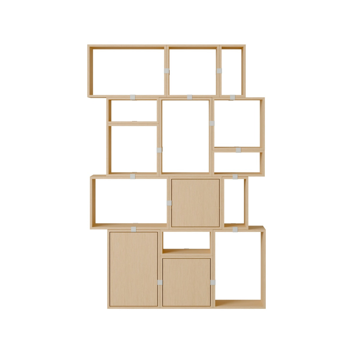 Stacked Bookcase - Configuration 2, Oak - Shelving - Muuto