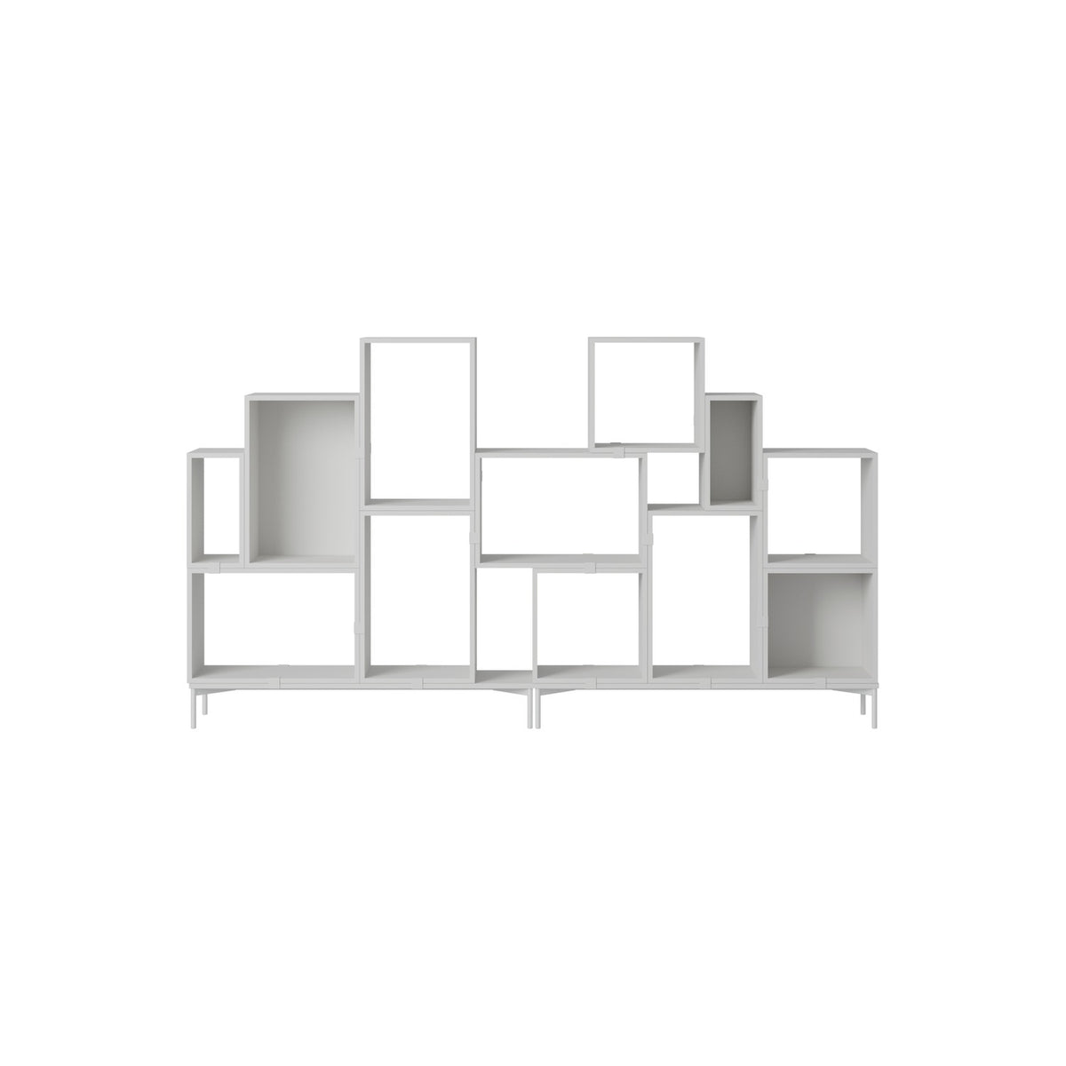 Stacked Bookcase - Configuration 3, Grey - Shelving - Muuto