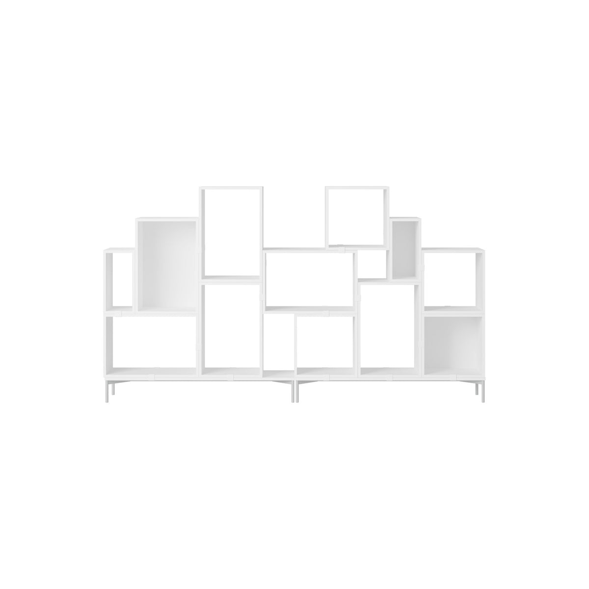 Stacked Bookcase - Configuration 3, White - Shelving - Muuto