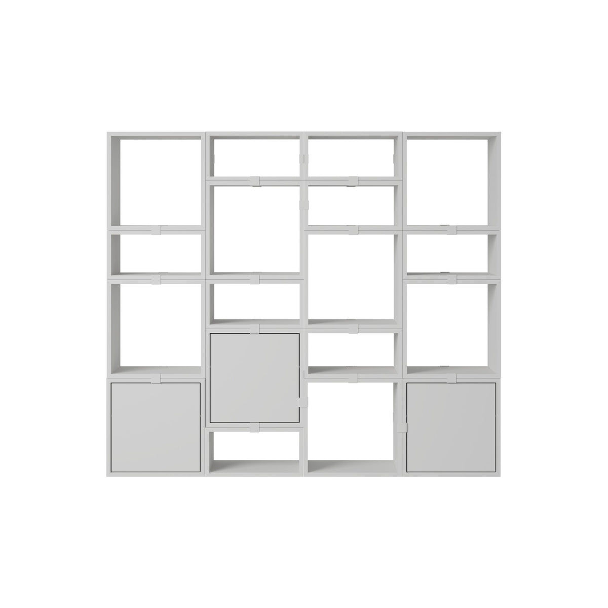 Stacked Bookcase - Configuration 4, Grey - Shelving - Muuto