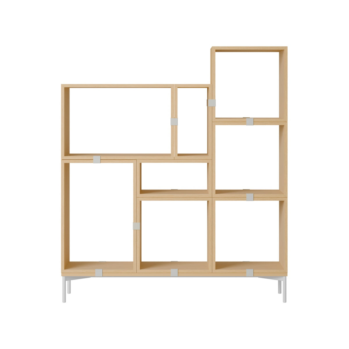 Stacked Bookcase - Configuration 5, Oak - Shelving - Muuto