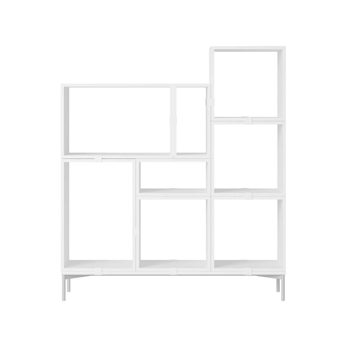 Stacked Bookcase - Configuration 5, White - Shelving - Muuto