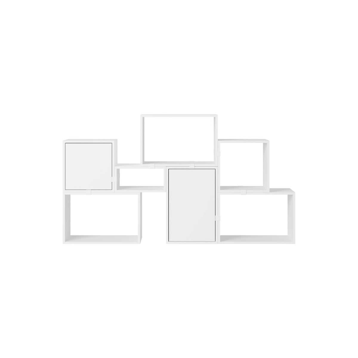 Stacked Bookcase - Configuration 6, White - Shelving - Muuto