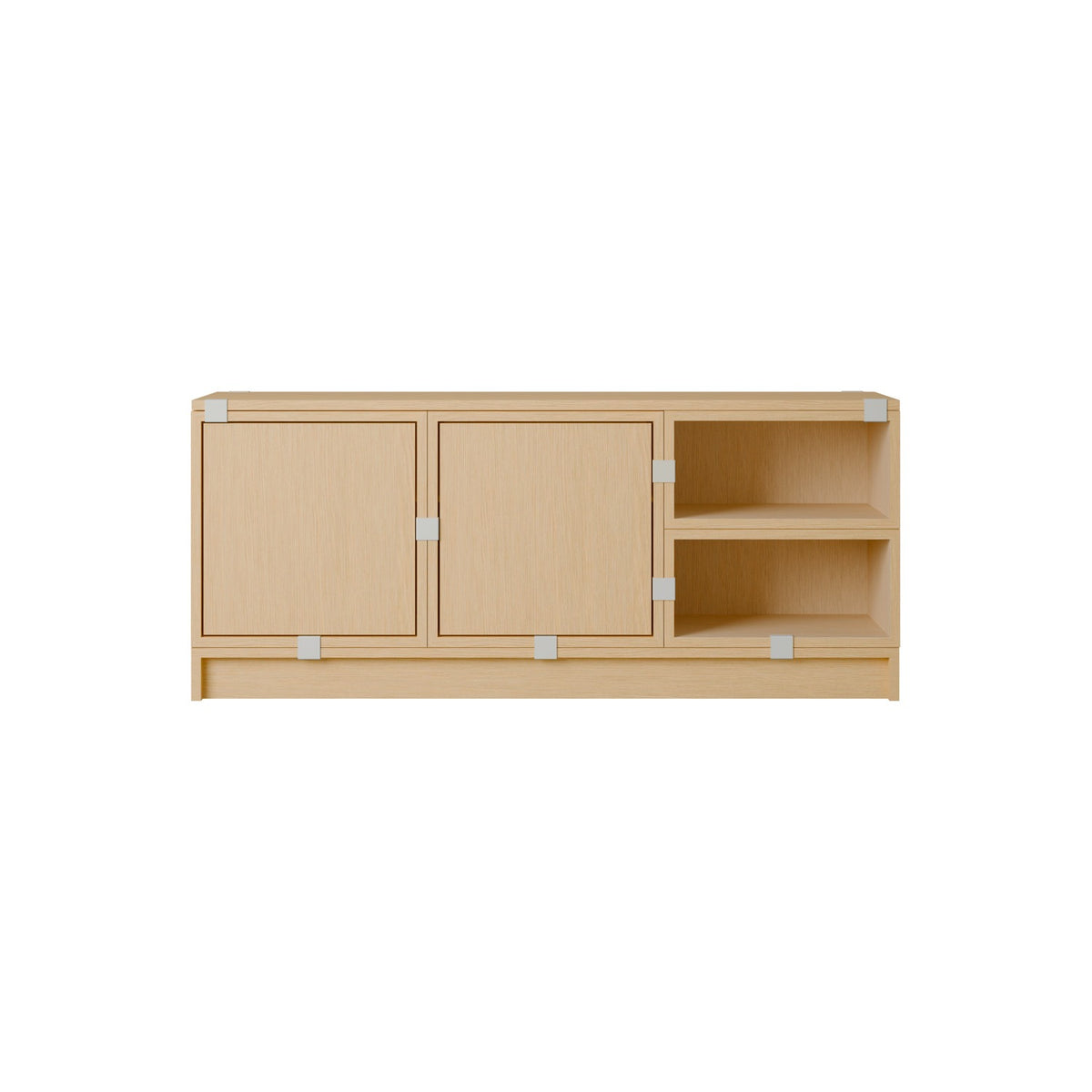 Stacked Hallway Storage - Configuration 2, Oak - Shelving - Muuto