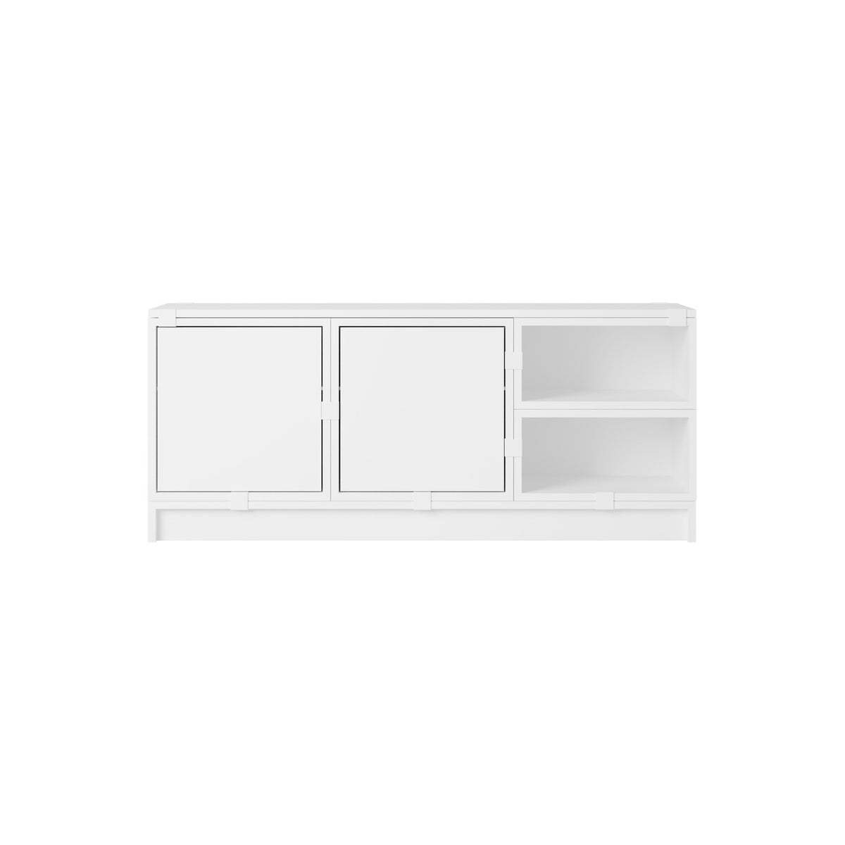 Stacked Hallway Storage - Configuration 2, White - Shelving - Muuto