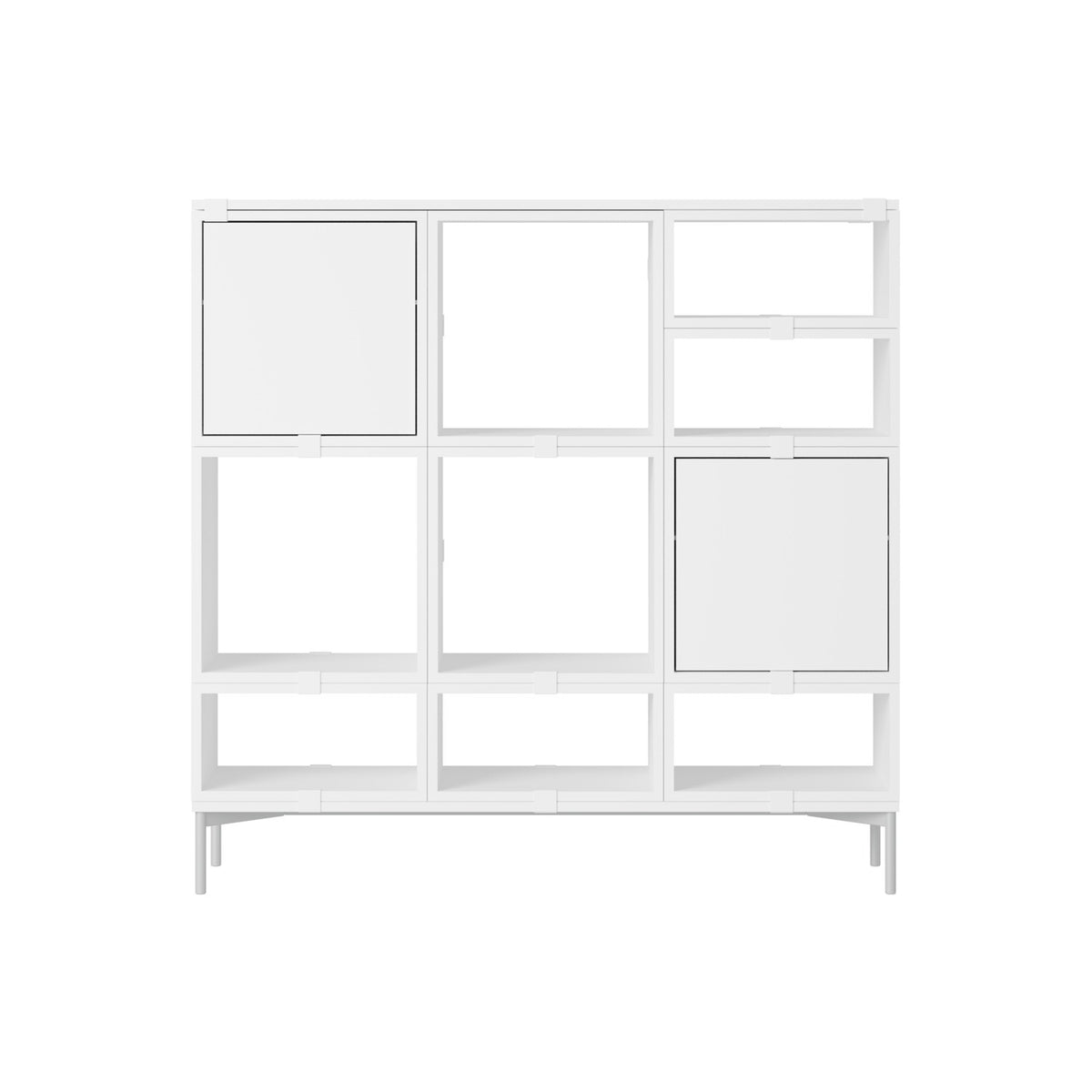 Stacked Hallway Storage - Configuration 3, White - Shelving - Muuto