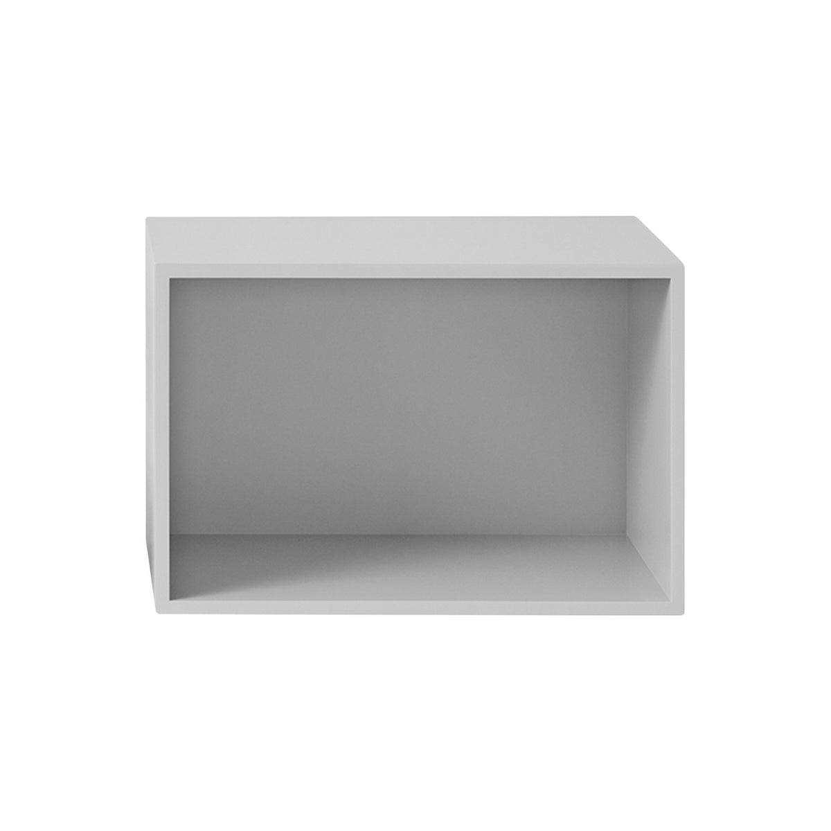 Stacked Module - With Backboard, Large, Grey - Shelving - Muuto