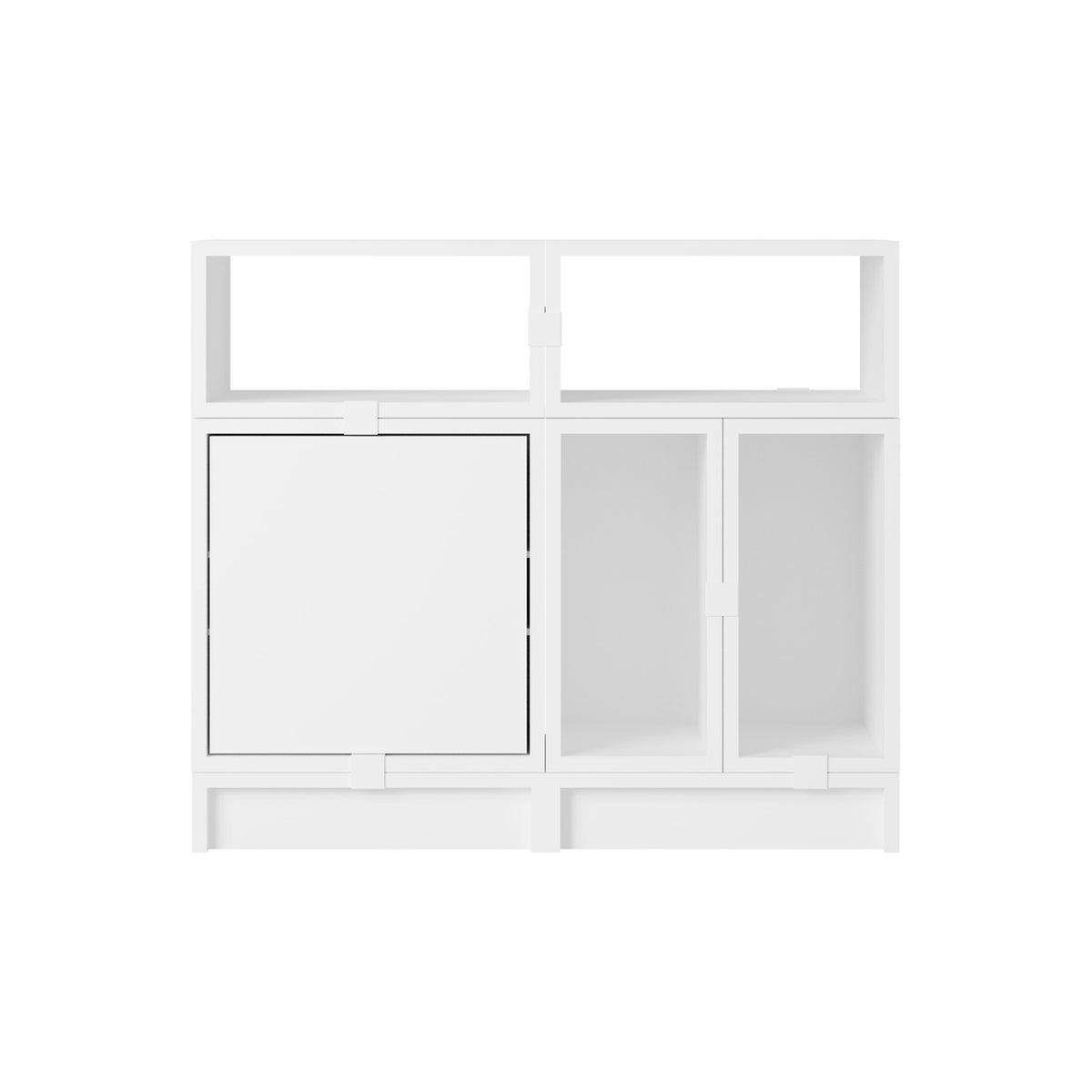 Stacked Office Storage - Configuration 5, White - Shelving - Muuto