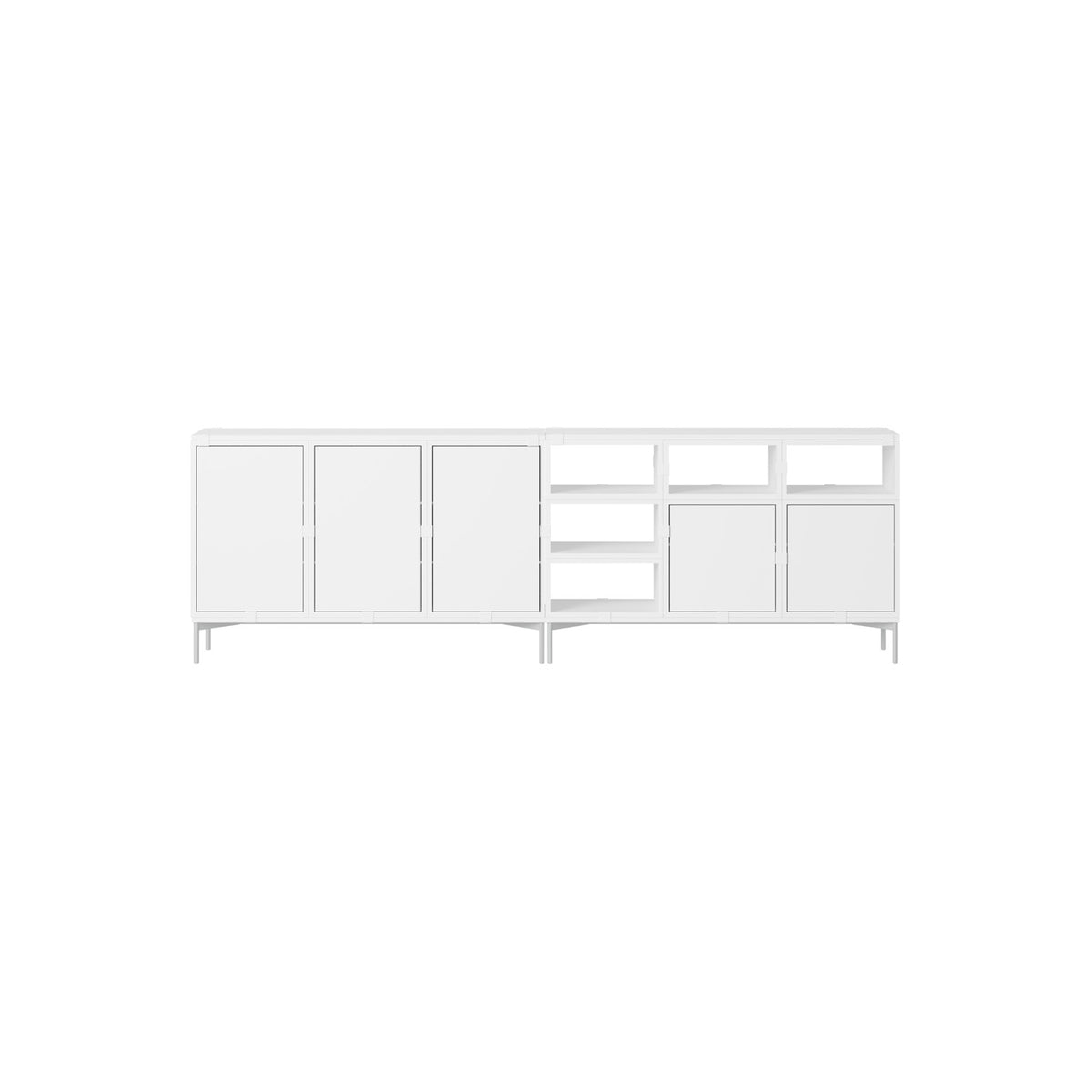 Stacked Sideboard - Configuration 2, White - Sideboard - Muuto