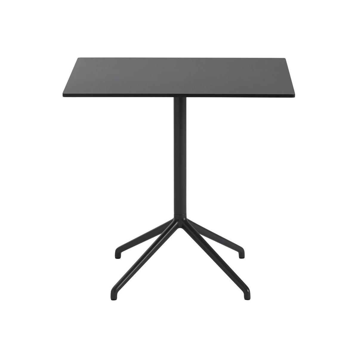 Still Café Table - 75 × 65 cm, Black Nanolaminate / Anthracite Black - Dining Tables - Muuto