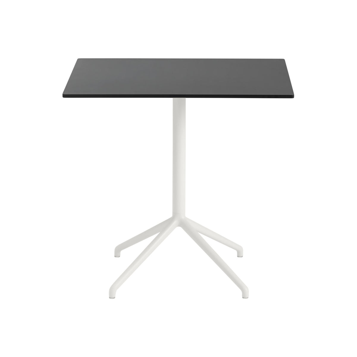 Still Café Table - 75 × 65 cm, Black Nanolaminate / White - Dining Tables - Muuto