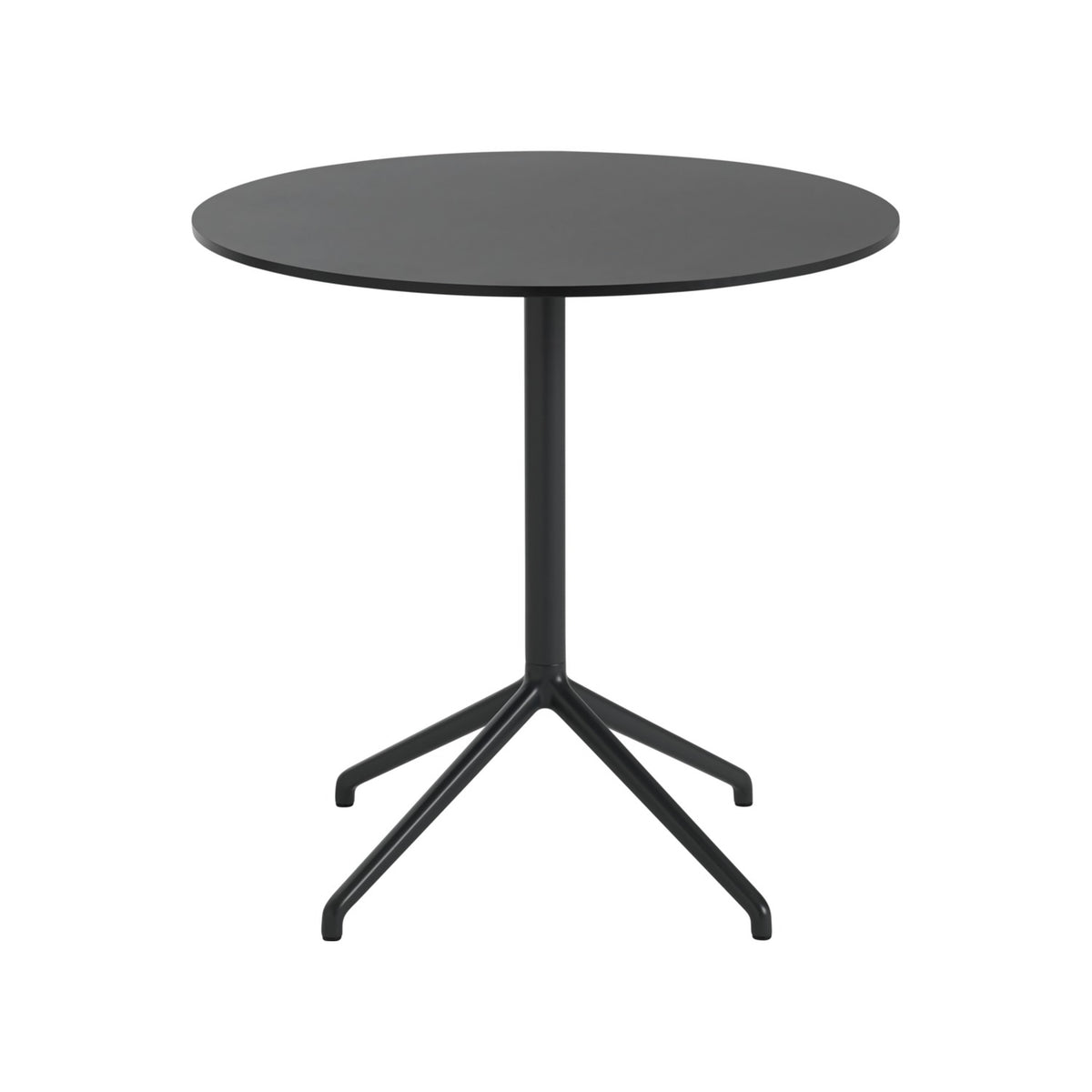 Still Café Table - Ø 75 cm, Black Nanolaminate / Anthracite Black - Dining Tables - Muuto