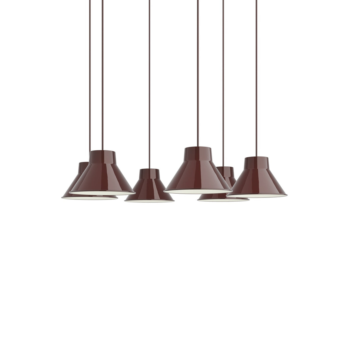 Top Pendant Cluster - Deep Red - Pendant Lights - Muuto