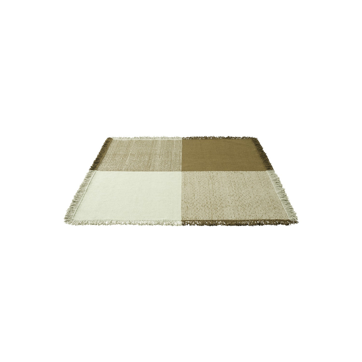 Verso Rug - 258 × 258 cm, Pale Green / Warm Brown - Rugs - Muuto