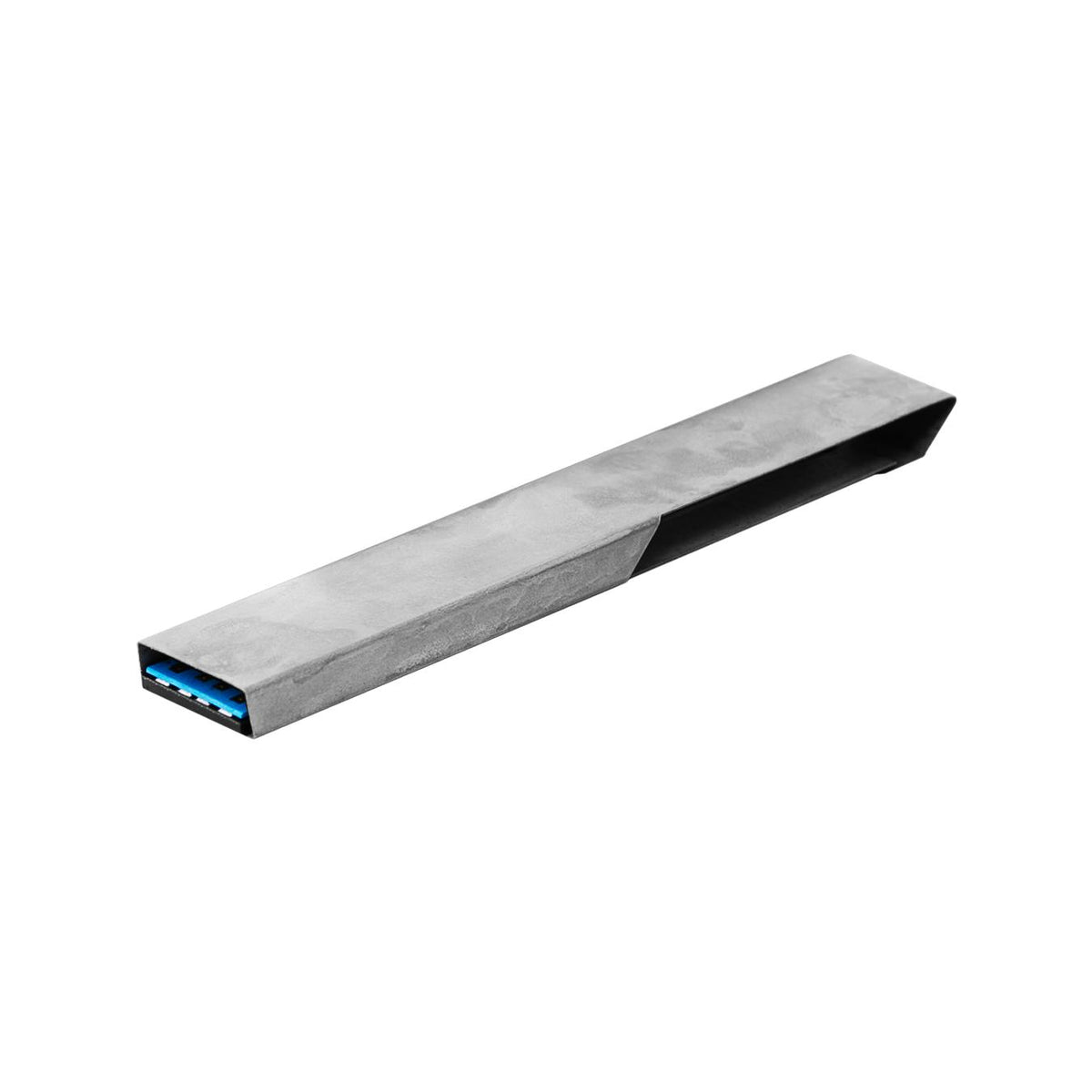 NN3-CM Halskette mit USB-Anhänger – Concrete Matte – Claustrum – Ansicht 4