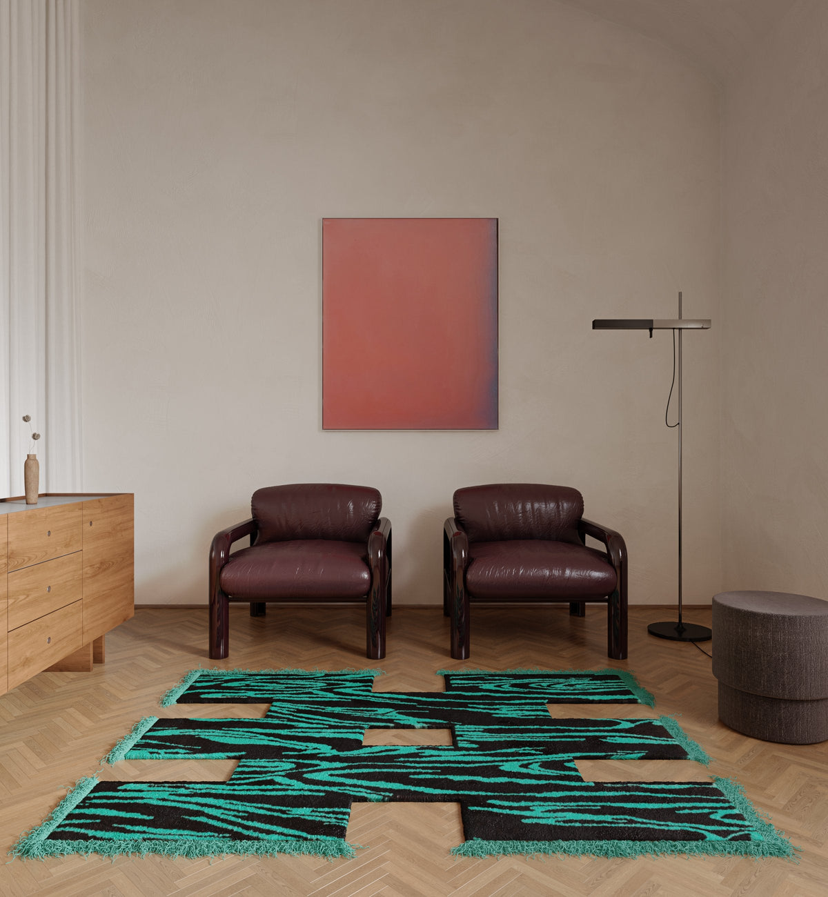 Rowdy Rug - Dark Wood – Okej – view 3