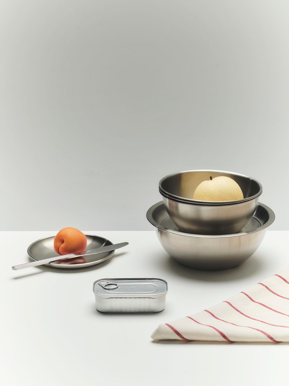 Outdoor Market Steel Bowl with Lid – HAY – view 3
