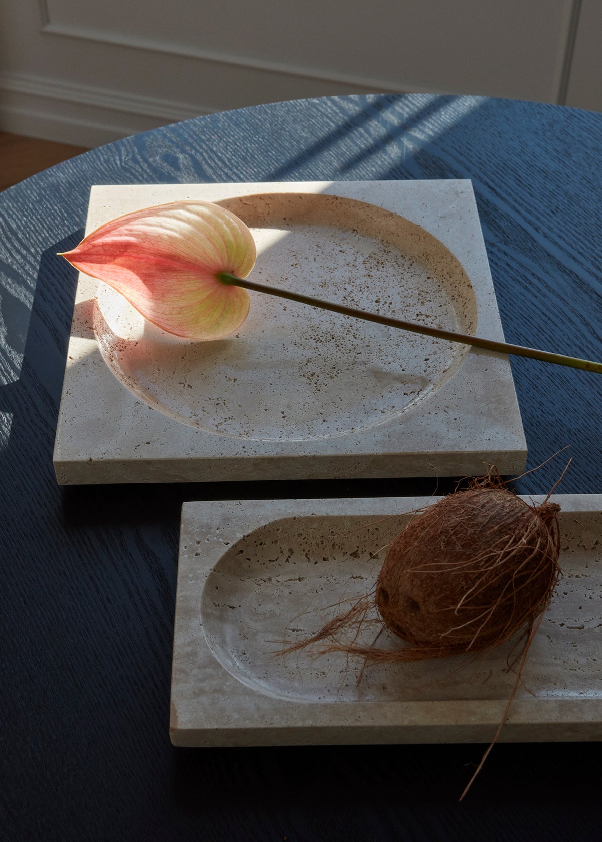 Regina Travertine Dish – AYTM – view 4