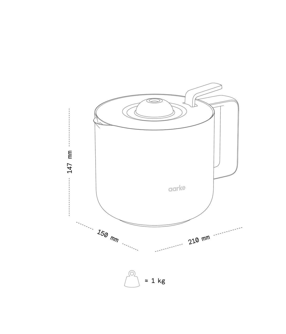 Thermal Jug – Aarke – view 9