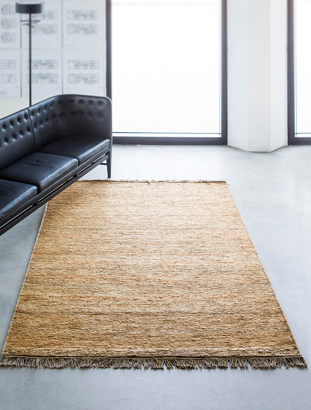 Natural with fringes - Sumace Rug
