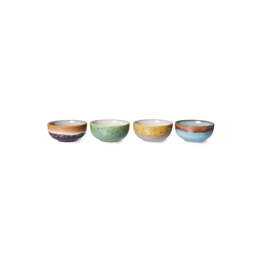 70s Ceramics – XS Bowls, Castor (set of 4) – HKLIVING – view 3